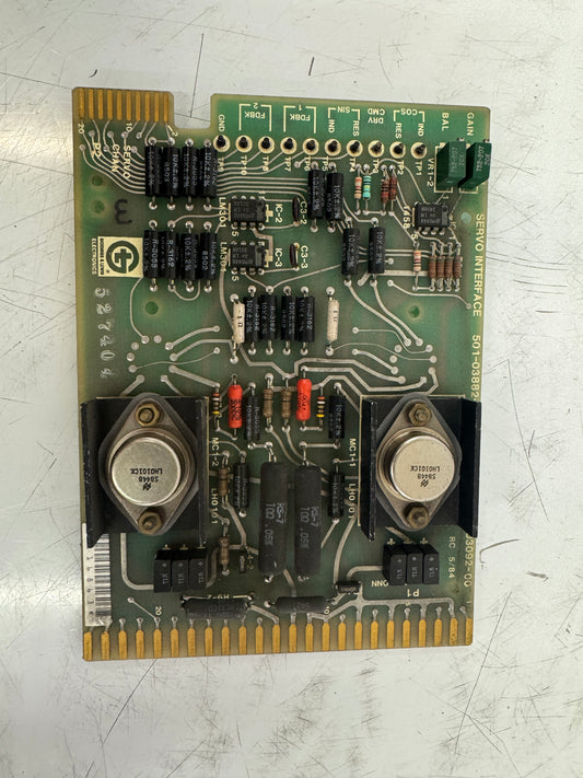 Giddings and Lewis Servo Interface PCB Circuit Board 501-03882-00