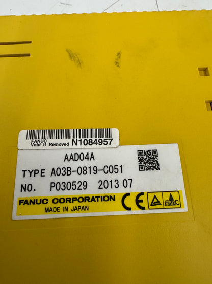 Fanuc Four-Channel Analog Output Module (AAD04A) A03B-0819-C051