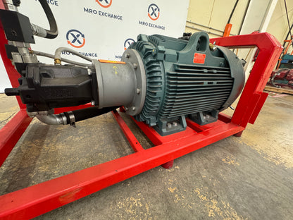 Baldor Reliance 150HP Hydraulic Power Unit with Pump & Hydac Filter CECP4406T-4 4500 PSI
