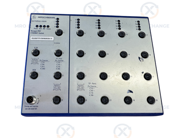 Hirschmann OS20-002000T5T5T5-TBBY999GMSE3S Managed IP67 Ethernet Switch 24V DC
