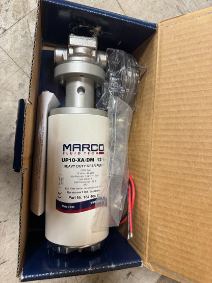 Marco Fluid Tech Heavy Duty Gear Pump UP10-XA/DM 12V / Part Nr: 164 406 12 3/8 In. BSP 101.5 PSI