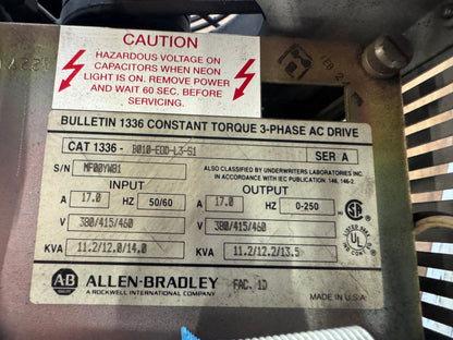 Allen-Bradley 1336-B010-E0D-L3-S1 AC Drive