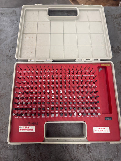SPI Pin Gage Set 22-147-3 0.061 In. to 0.250 In. 0.001 In. Step Increments