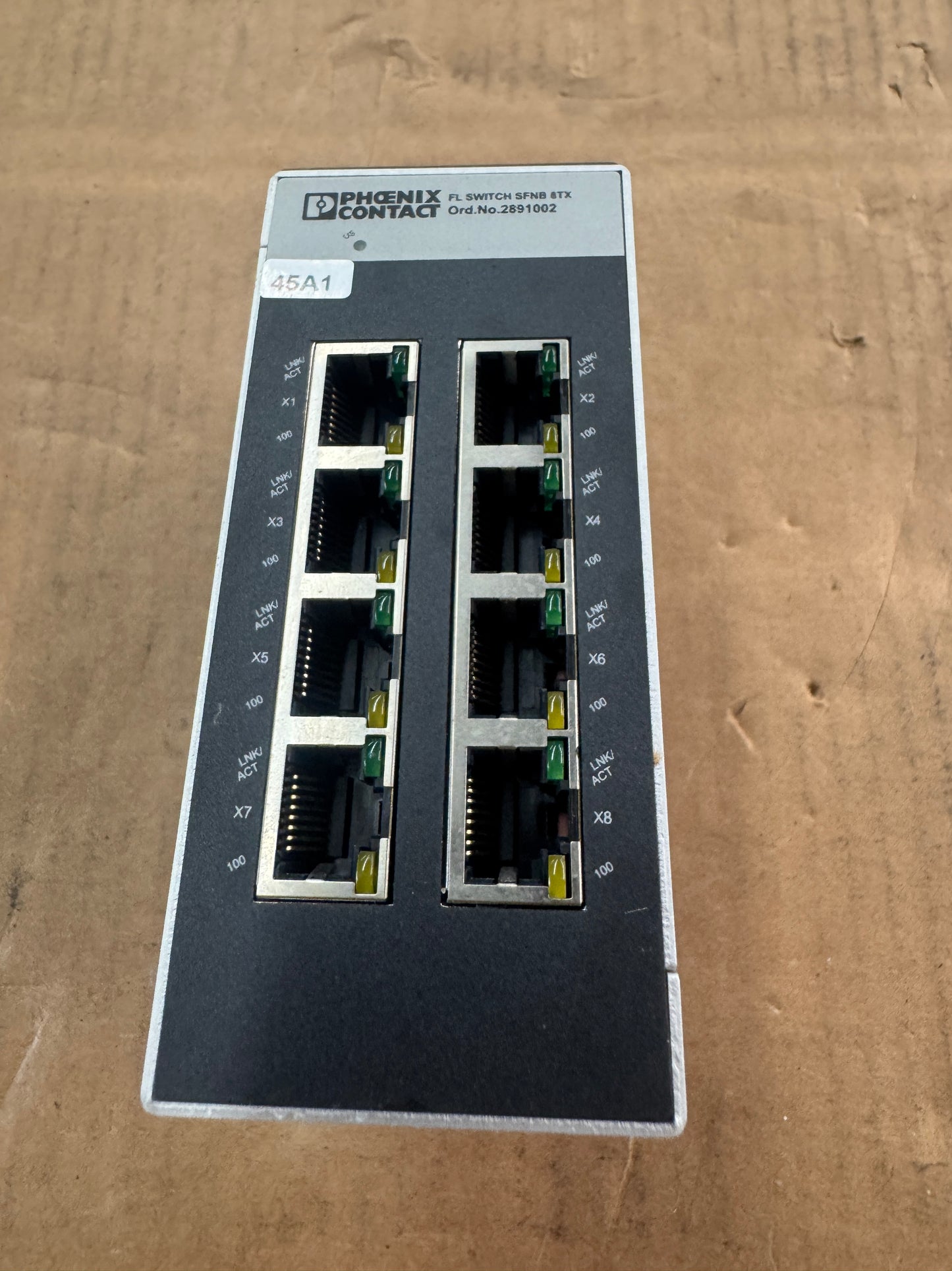 Phoenix Contact FL SWITCH SFNB 8TX Industrial Ethernet Switch 24V DC Untested Surplus