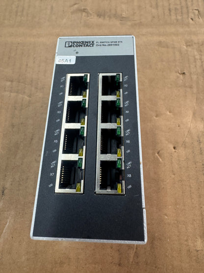 Phoenix Contact FL SWITCH SFNB 8TX Industrial Ethernet Switch 24V DC Untested Surplus