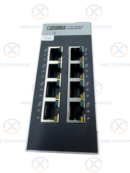 Phoenix Contact FL SWITCH SFNB 8TX Industrial Ethernet Switch 24V DC Untested Surplus