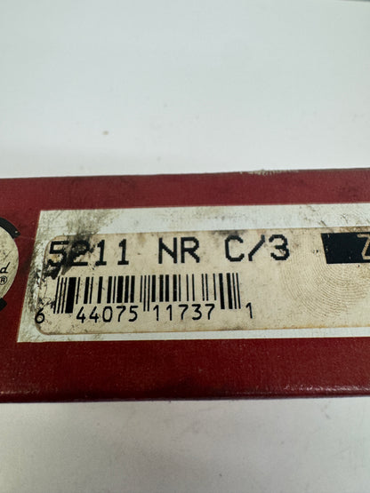 Consolidated Bearings Double Row Angular Contact Bearing 5211 NR C/3 55 x 100 x 33.3 mm