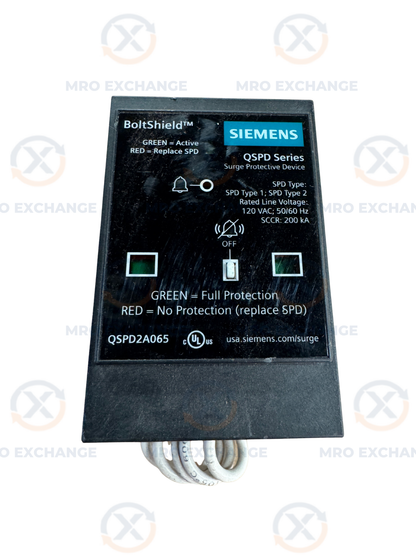 Siemens QSPD2A065 Surge Protective Device 120/240V Untested Surplus