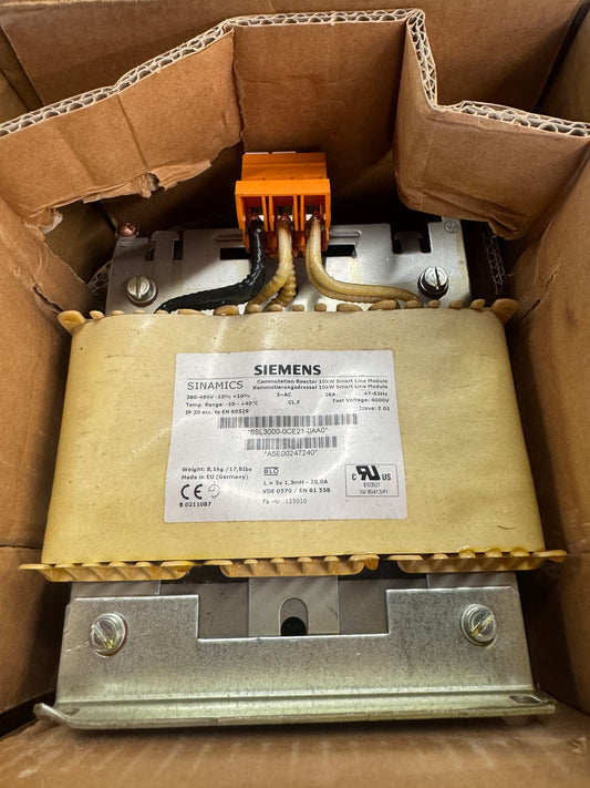 Siemens 6SL3000-0CE21-0AA0 Line Reactor Smart Line Module 380 to 480 VAC Untested Surplus