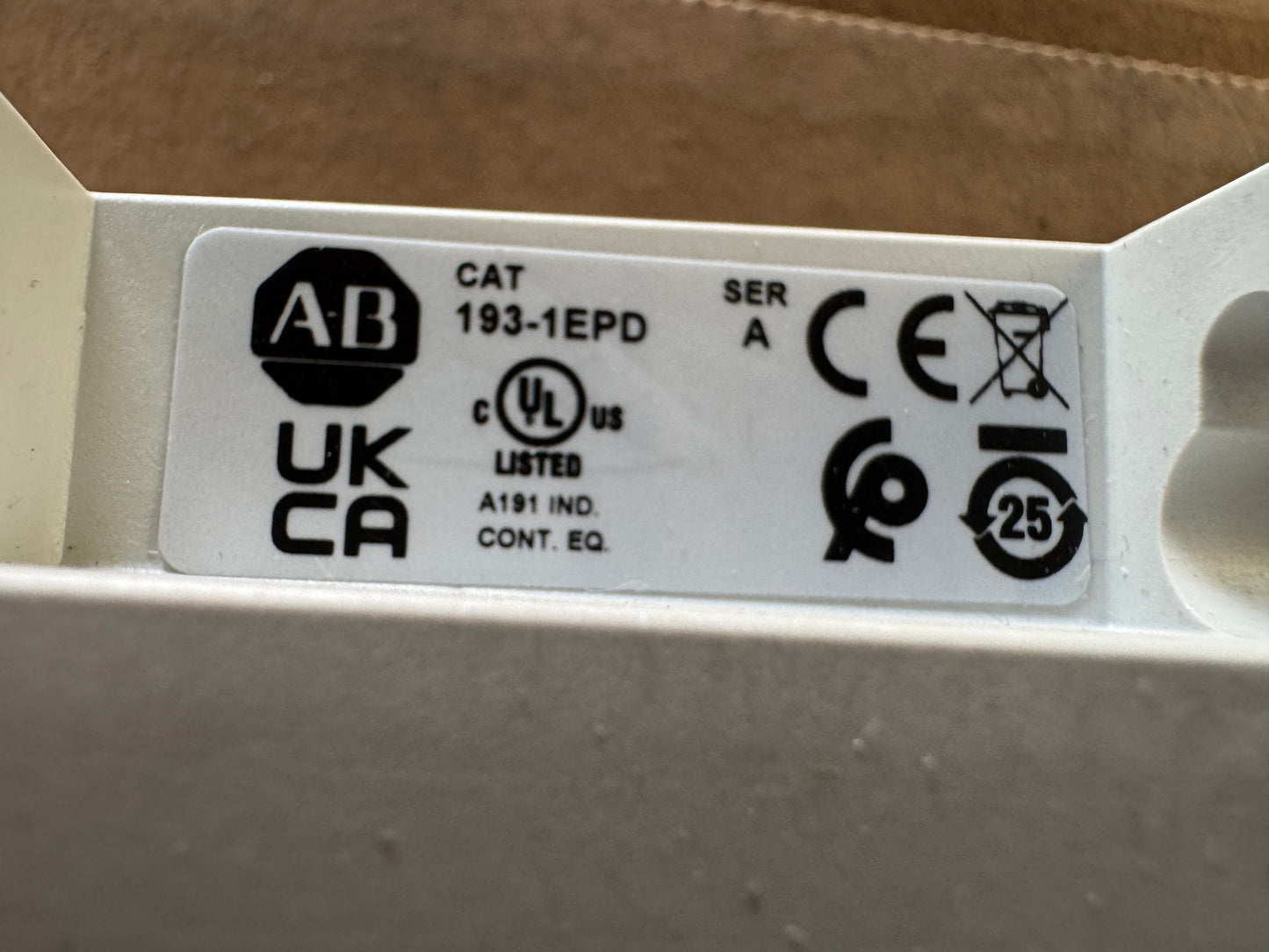 Allen-Bradley DIN Rail Panel Adapter 193-1EPD