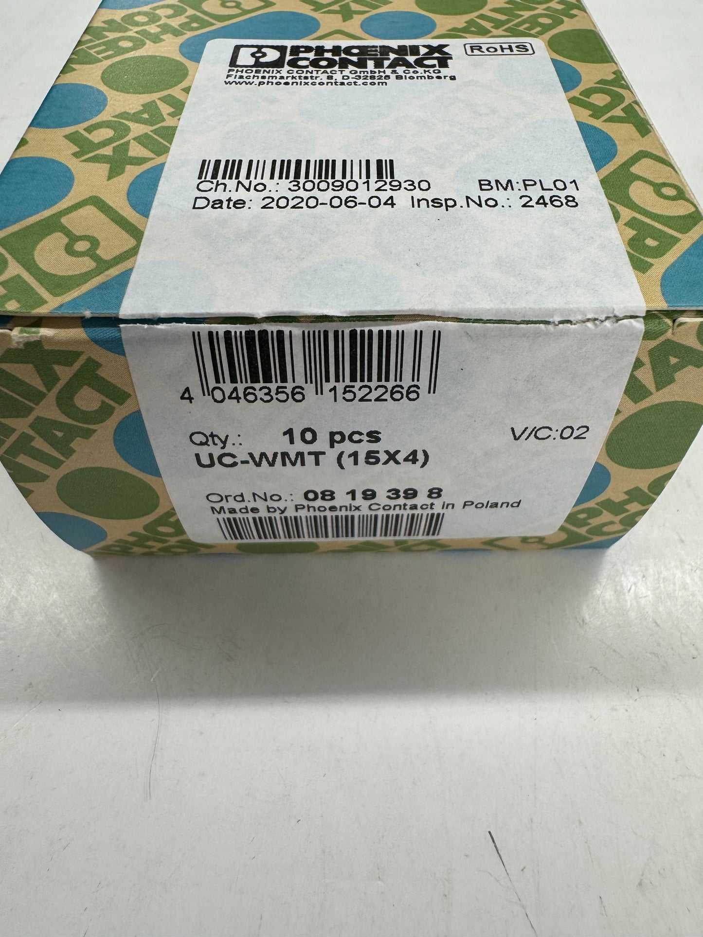 Phoenix Contact Conductor Marker Strip UC-WMT / 0819398 15 x 4 mm