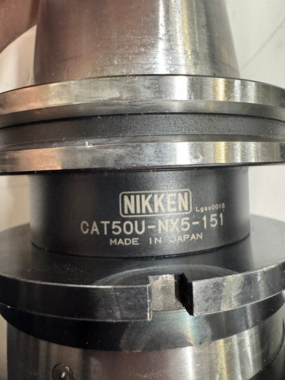 Nikken HiSpinner Spindle Speeder CAT50U-NX5-151 | CAT50 | SK10 Collet, 1.75 to 10 mm Tool Capacity, 5:1 Gear Ratio, 20,000 RPM Max Output | Orientation: Axial 01191