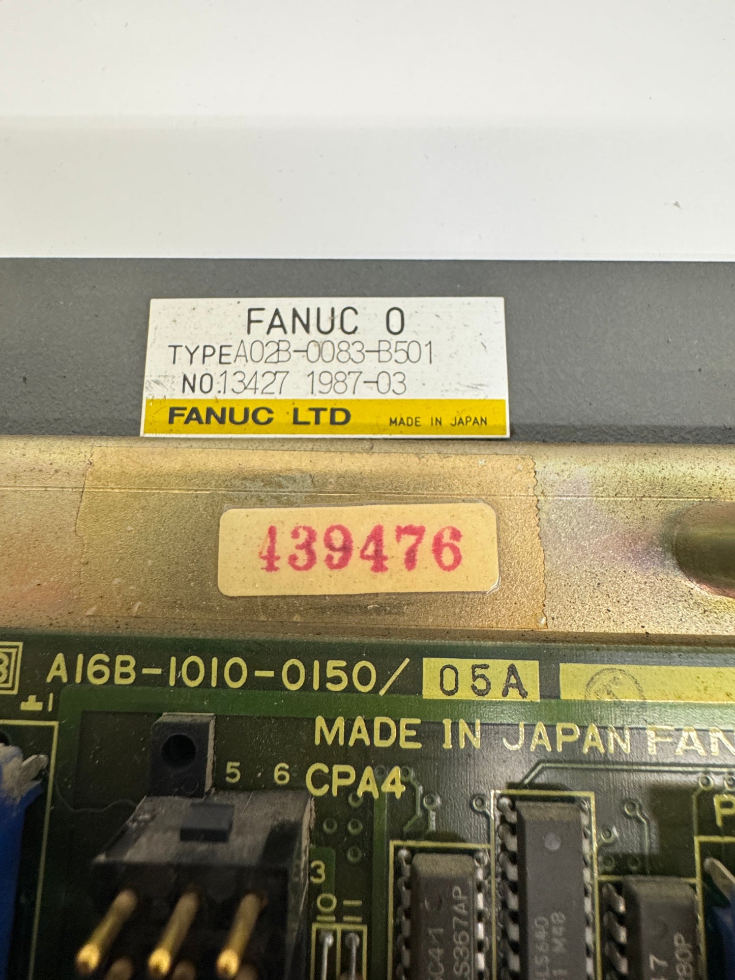 Fanuc Master Motherboard PCB A02B-0083-B501 / A16B-1010-0150/05A