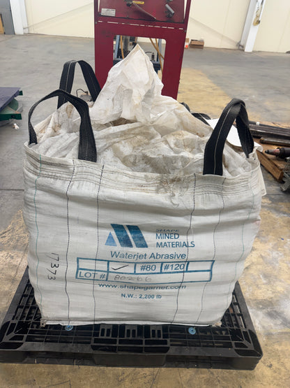 Shape Mined Materials Waterjet Abrasive Garnet M205-N4304-0055 #80 Mesh, 2,200 Lb Bulk Bag
