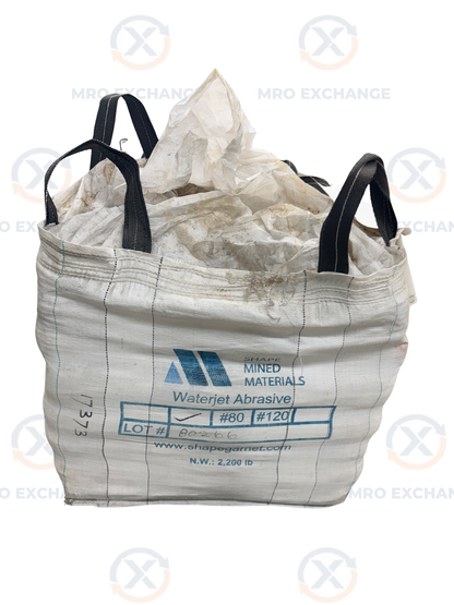 Shape Mined Materials Waterjet Abrasive Garnet M205-N4304-0055 #80 Mesh, 2,200 Lb Bulk Bag