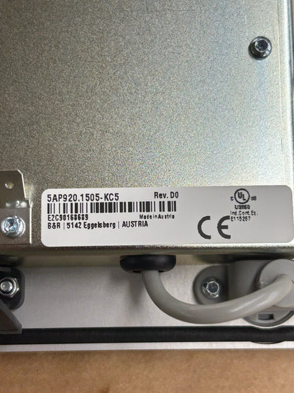 B&R Automation HMI Panel 5AP920.1505-KC5 24 VDC
