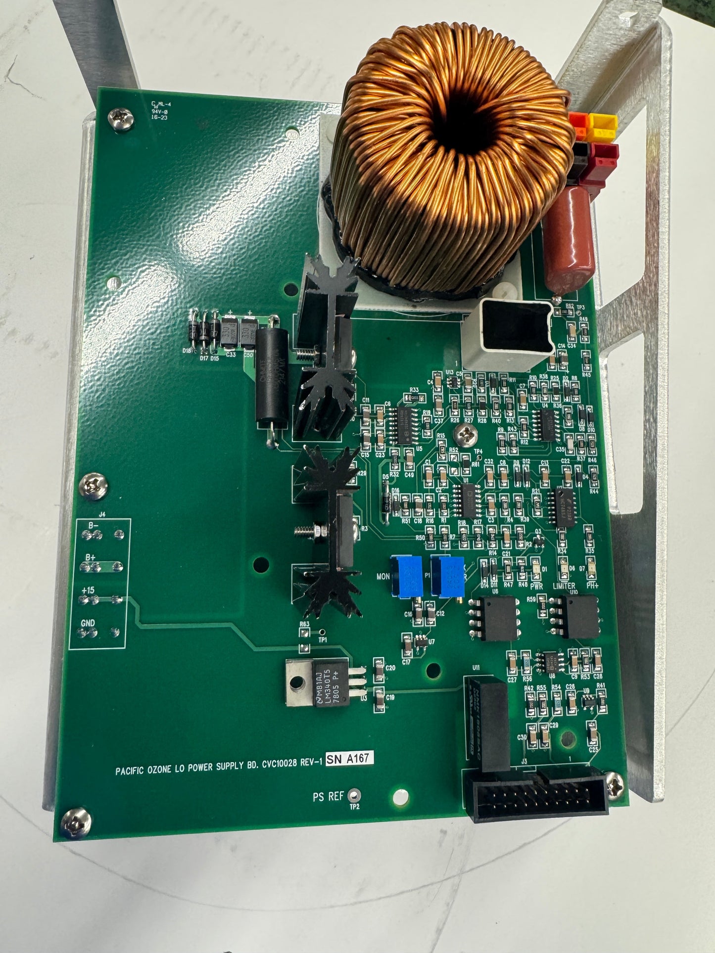Pacific Ozone Power Supply Board Assembly W3T512161 15V DC output, 10W