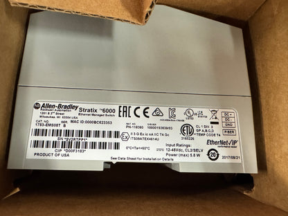 Allen-Bradley Ethernet Managed Switch 1783-EMS08T 12-48V DC
