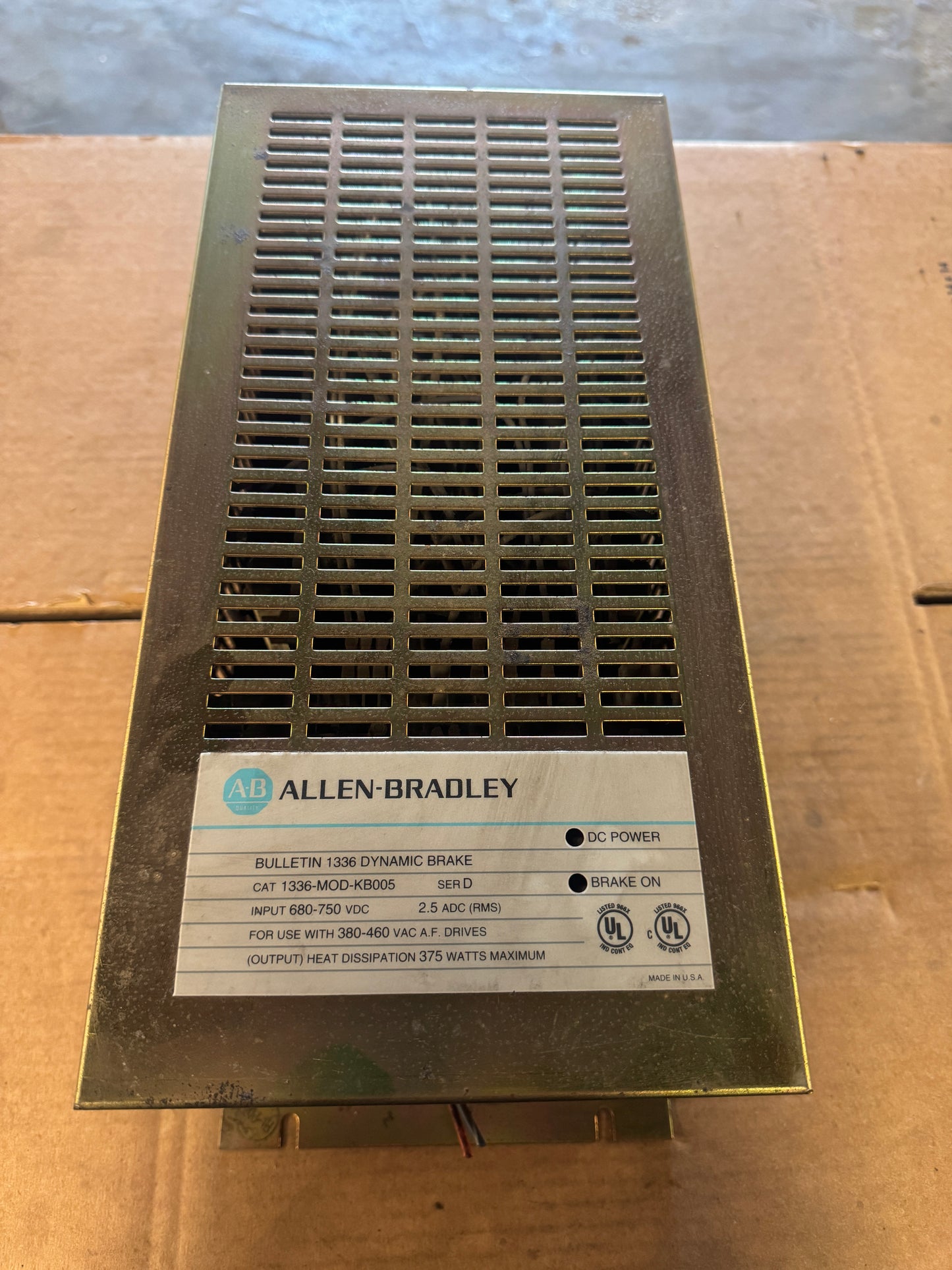 Allen-Bradley 1336-MOD-KB005 Dynamic Brake Untested Surplus