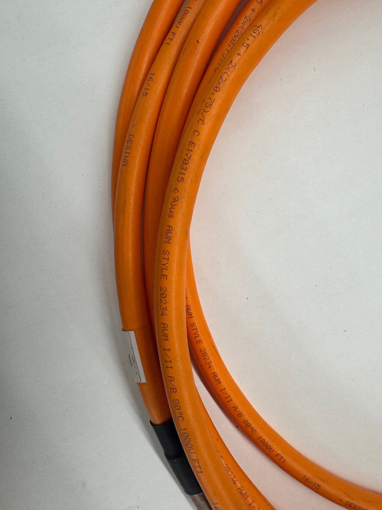 Bosch Rexroth Servo Motor Power Cable SST8CM 12-1 / Order Code 1-000000-03357 7 m, 4x1.5 + 2x2x0.75 mm2, 1000V
