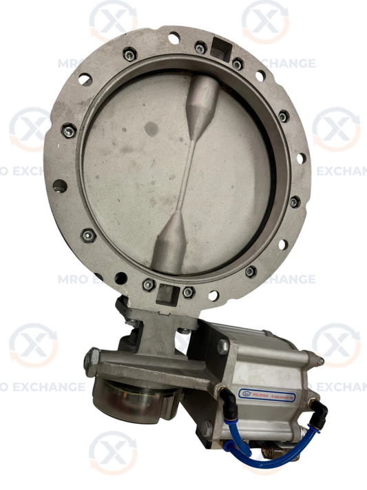 Krio Single Flange Pneumatic Butterfly Valve Assembly KRIO-250-DC24V