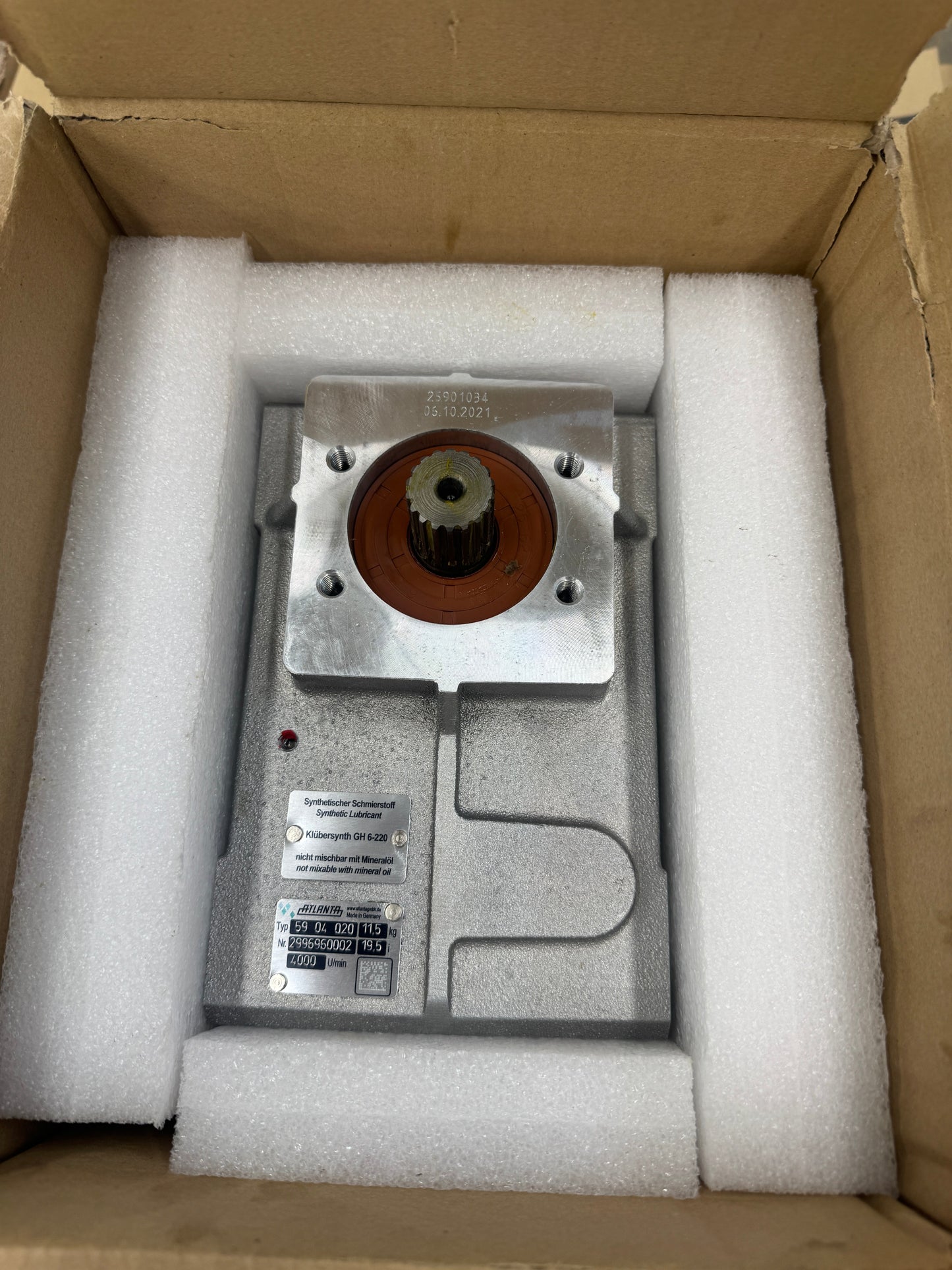 Atlanta Antriebssysteme E-Servo Worm Gear Reducer 59 04 020