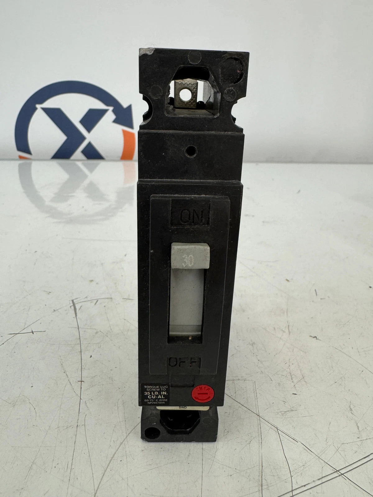 GE General Electric TED113030 30A 1-Pole Circuit Breaker, 277VAC / 125VDC, 14kAIC @ 277V