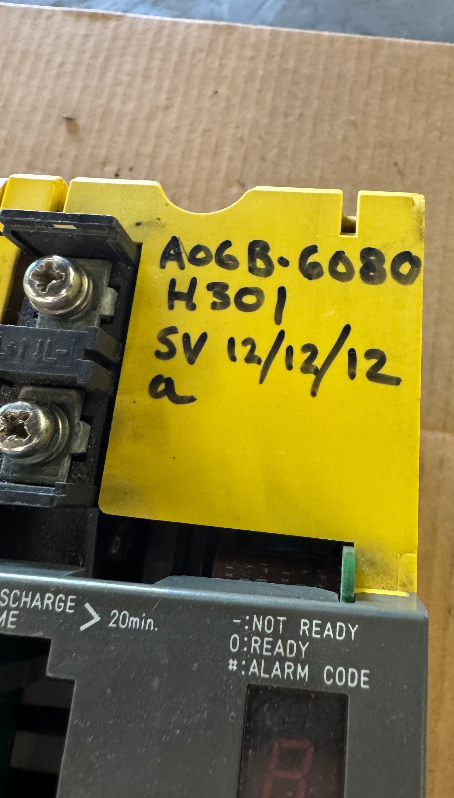 Fanuc A06B-6080-H301 Servo Amplifier Module 283 to 325V Untested Surplus
