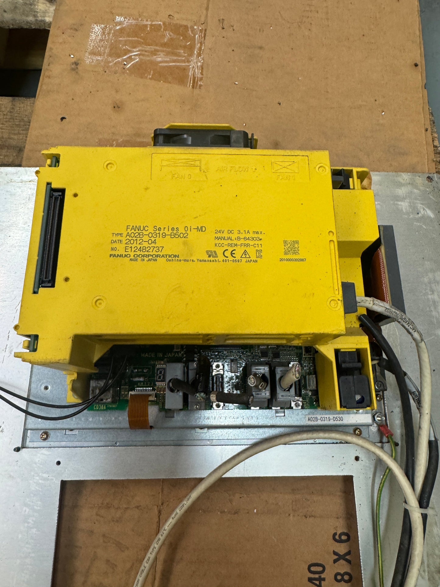 Fanuc CNC Control Unit A02B-0319-B502 24V DC, 3.1A Max