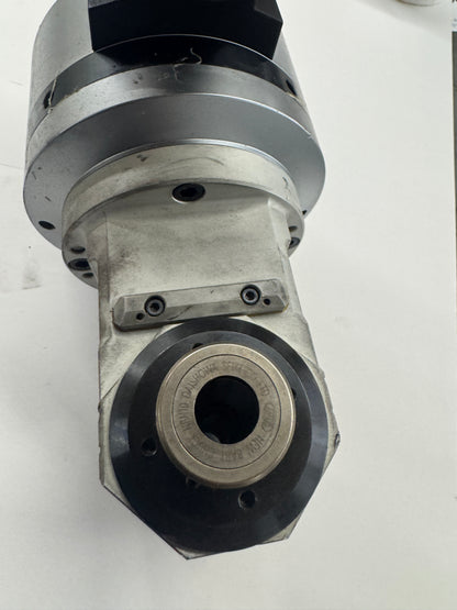 BIG Daishowa Right Angle Head BCV50-AG90/NBS10W-230 | CAT50 | NBS10W Collet Chuck Output, 230 Mm Gauge Length | Orientation: Radial