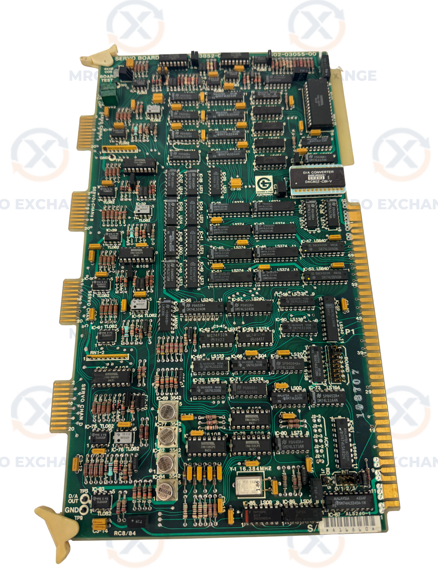 Giddings & Lewis Servo Board PCB Assembly 501-03852-00 & 502-03055-00 m00530