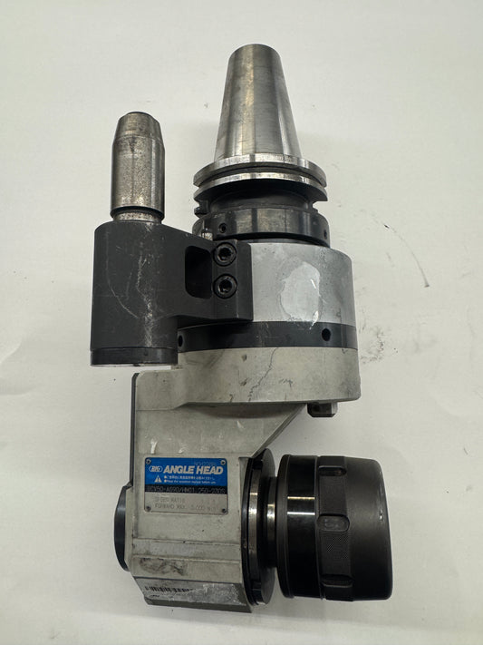 Big Daishowa Right Angle Head BCV50-AG90/HMC1.250-230S | CAT50 | 1-1/4 In. HMC Collet Chuck Output | Orientation: Radial