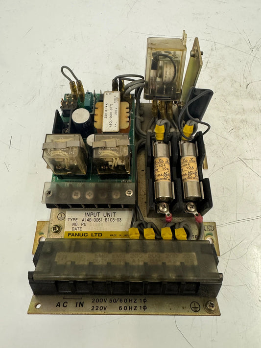 Fanuc Input Unit A14B-0061-B103-03 200V AC