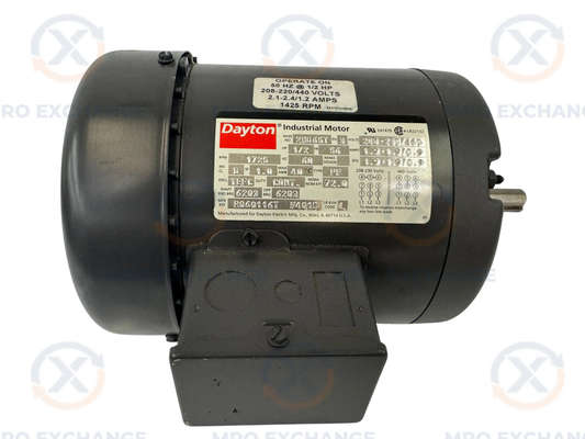 Dayton Industrial Motor 2M865T - 1/2 HP 1725 RPM AC Induction Motor