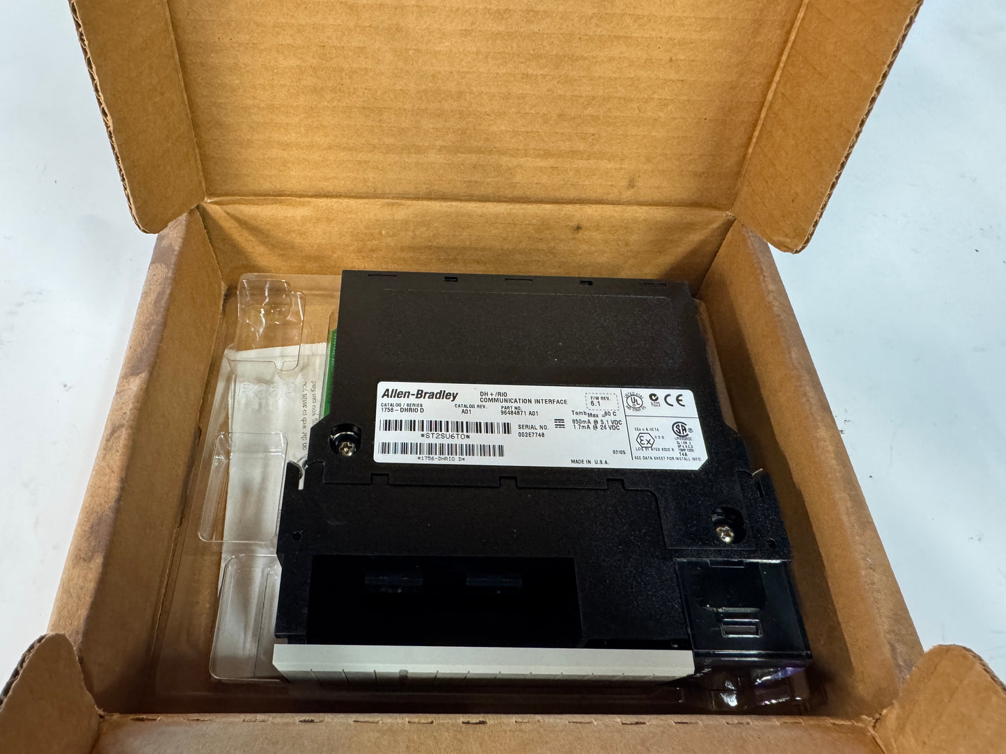 Allen-Bradley DH+ / RIO Communication Interface Module 1756-DHRIO 24 VDC