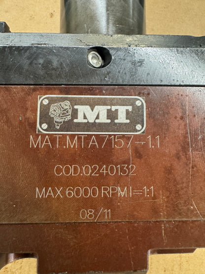 MT Marchetti Live Tool Holder MTA715 / COD.02240132 | ER32 Collet System, 3 to 20 mm Clamping Range | Orientation: Axial | Coolant Through A7157-11