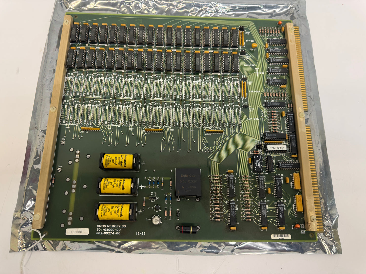 Giddings & Lewis CMOS Memory Board 501-04090-00 / 502-03274-00