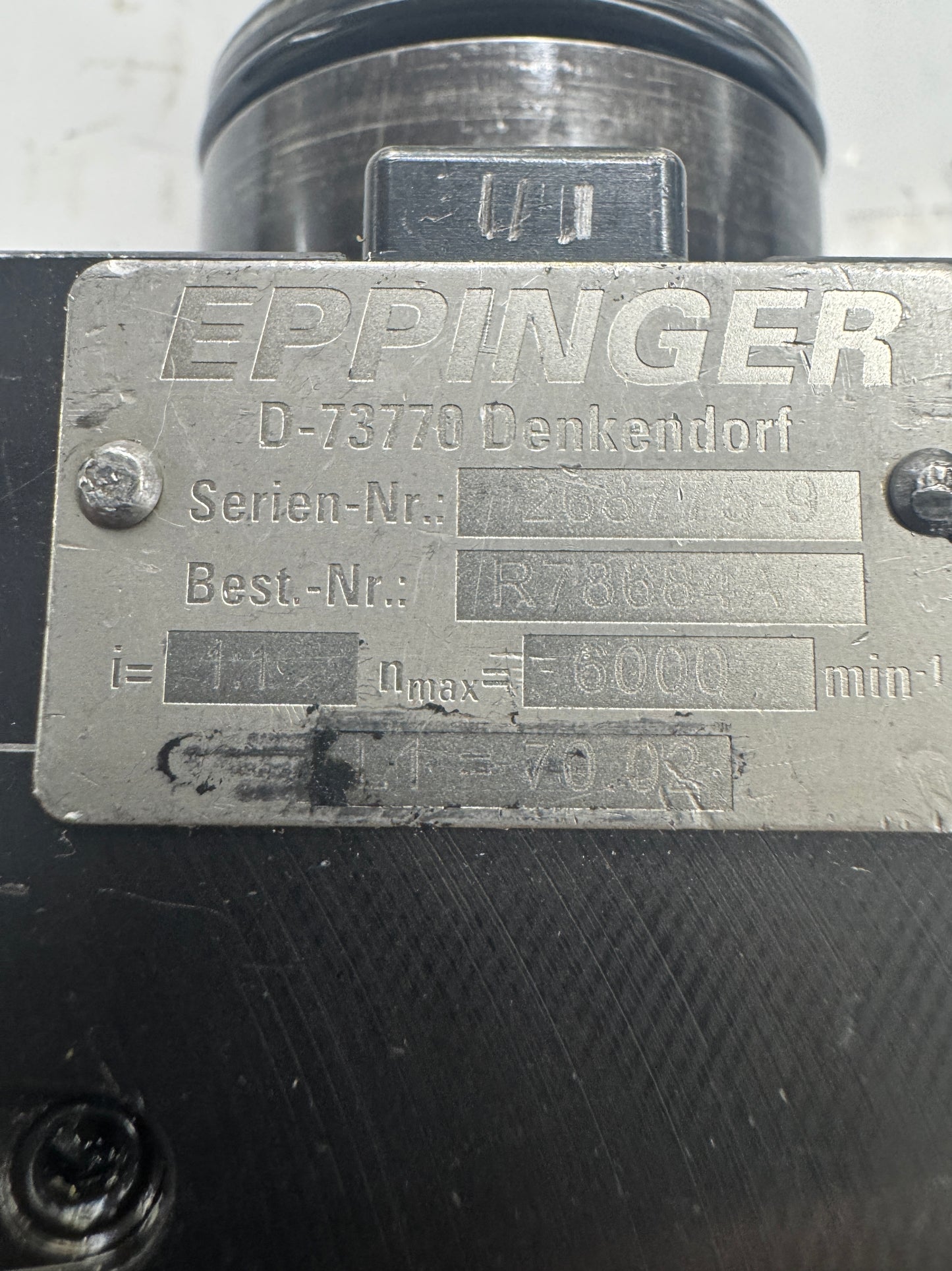 Eppinger Radial Live Tool Holder IR78884 | VDI40 | 6,000 RPM Max, 1:1 Ratio | Orientation: Radial