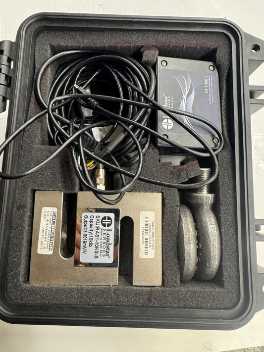 Loadstar Sensors S-Beam Load Cell Kit RAS1-10KS-S-CO3; DI-1000U 10,000 Lb Capacity 24-bit ADC Digitization
