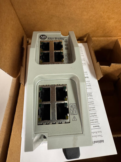 Allen-Bradley Ethernet Managed Switch 1783-EMS08T 12-48V DC