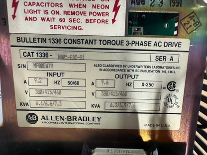 Allen-Bradley 1336-R005-FAD-S1 AC Drive 380/415/460V AC
