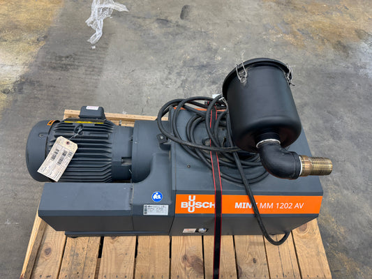 Busch Dry Claw Vacuum Pump MM1202.AV06.BBXX 75 Torr Ultimate Pressure Part Number 1342.913.131