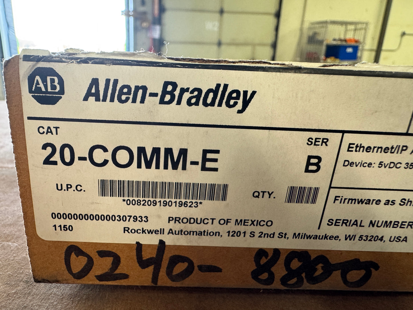 Allen-Bradley EtherNet/IP Communication Adapter 20-COMM-E 5 VDC