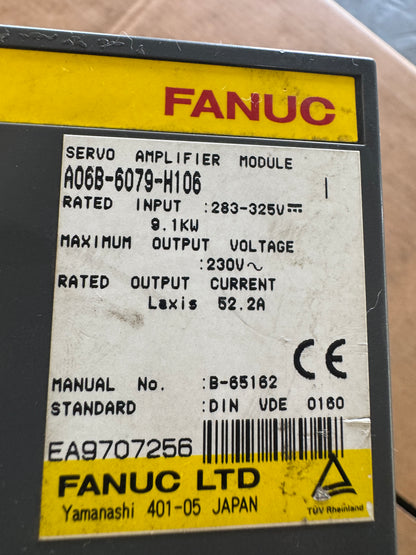 Fanuc A06B-6079-H106 Servo Amplifier Module Untested Surplus 01469