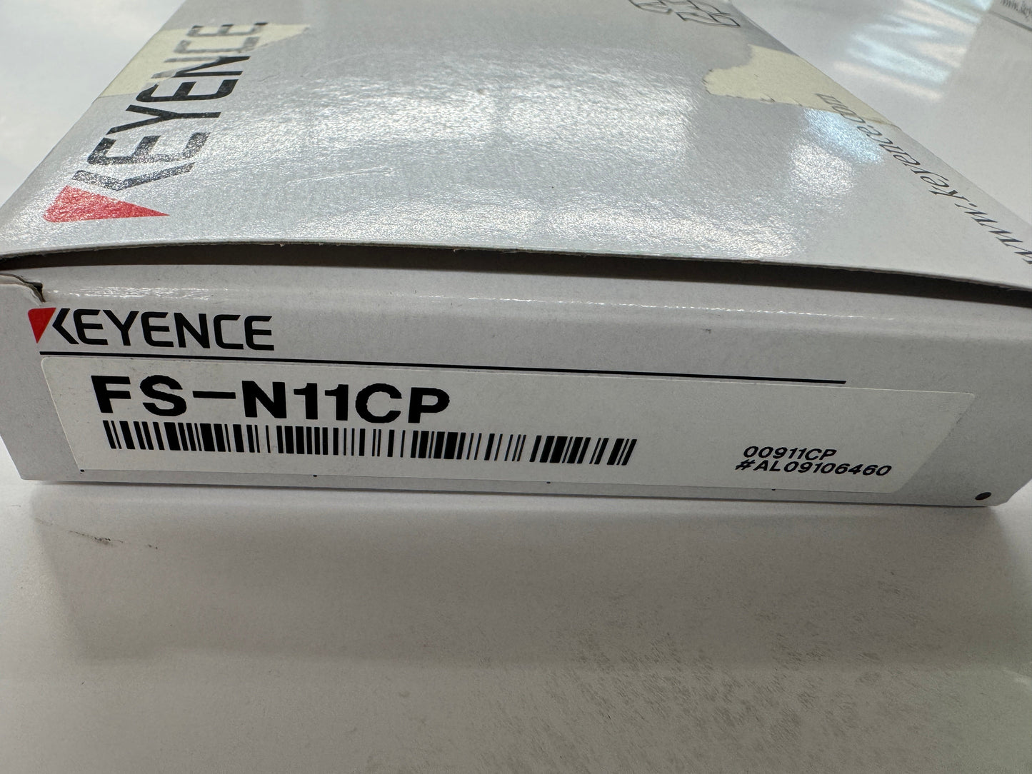 Keyence Digital Fiber Optic Sensor Amplifier FS-N11CP 12 to 24 VDC