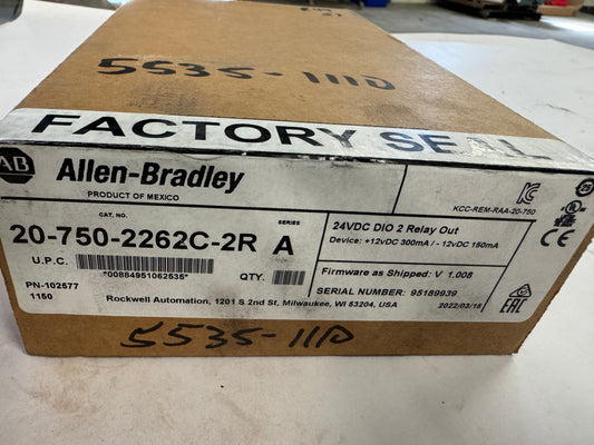 Allen-Bradley I/O Option Module 20-750-2262C-2R 24V DC