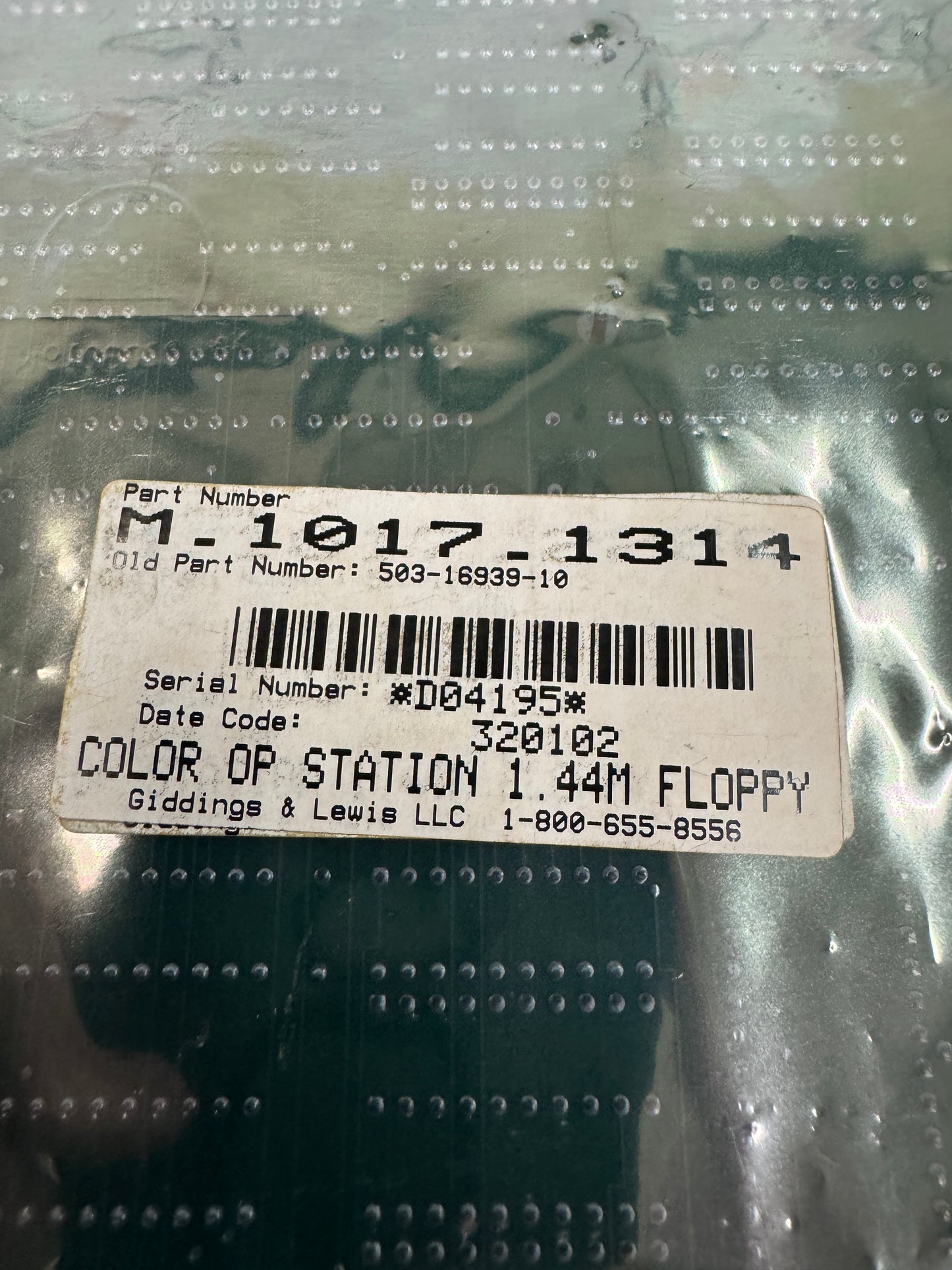 Giddings & Lewis LLC CNC Control Module M-1017-1314 12 VDC