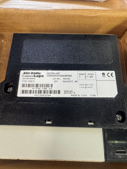 Allen-Bradley ControlNet Communications Bridge Module 1756-CNB/E 24 VDC