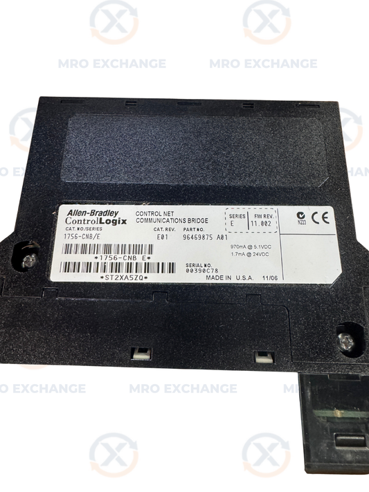 Allen-Bradley ControlNet Communications Bridge Module 1756-CNB/E 24 VDC