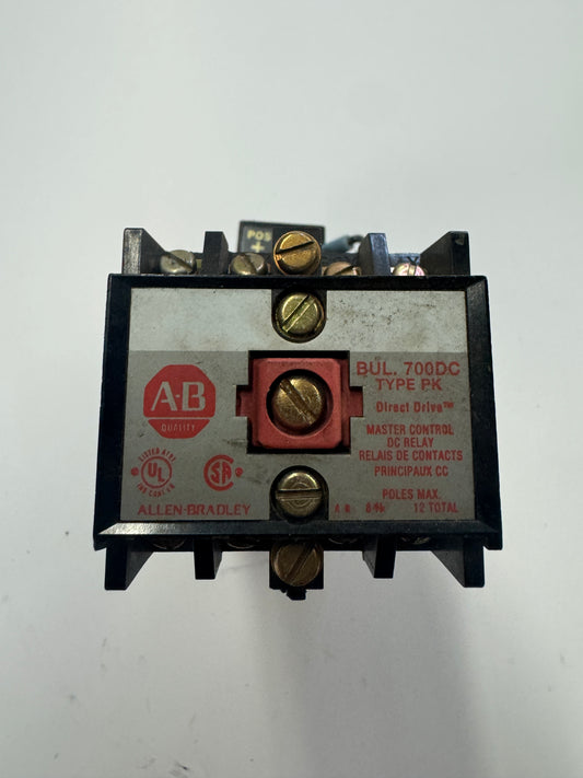 Allen-Bradley Master Control DC Relay 700DC-PK800Z24 24V DC